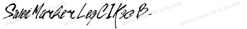 SweiMarkerLegCIKsc B字体转换